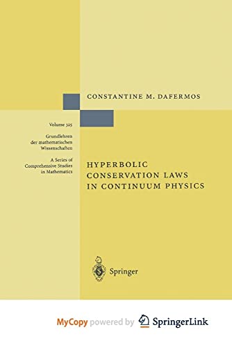 Stock image for Hyperbolic Conservation Laws in Continuum Physics for sale by PBShop.store US