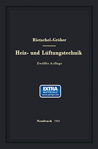 9783662233900: H. Rietschels Lehrbuch der Heiz- und Lftungstechnik