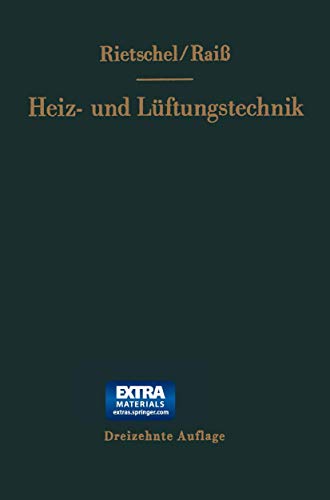 Imagen de archivo de H. Rietschels Lehrbuch der Heiz- und Lftungstechnik (German Edition) a la venta por Lucky's Textbooks