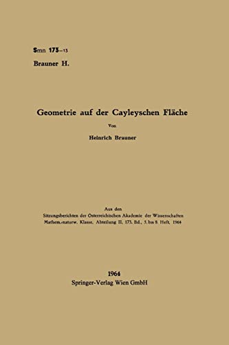 Stock image for Geometrie auf der Cayleyschen Fläche for sale by Ria Christie Collections