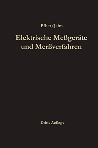 9783662237786: Elektrische Megerte und Meverfahren