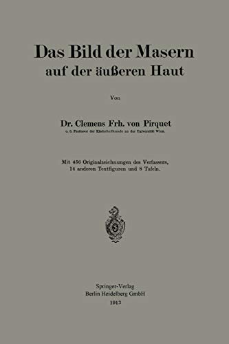 9783662243923: Das Bild der Masern auf der ueren Haut (German Edition)