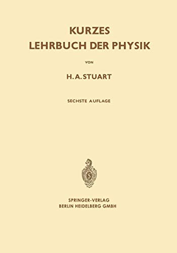 Stock image for Kurzes Lehrbuch der Physik (German Edition) for sale by Lucky's Textbooks