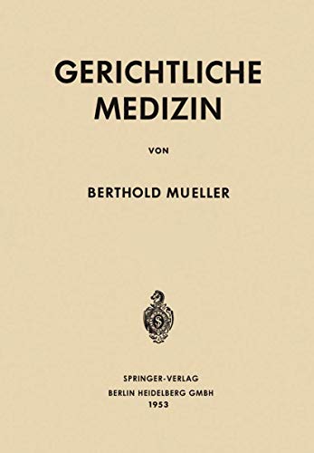 Stock image for Gerichtliche Medizin for sale by Chiron Media