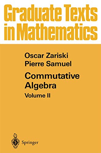 Imagen de archivo de Commutative Algebra: Volume II (Graduate Texts in Mathematics, 29) a la venta por GF Books, Inc.