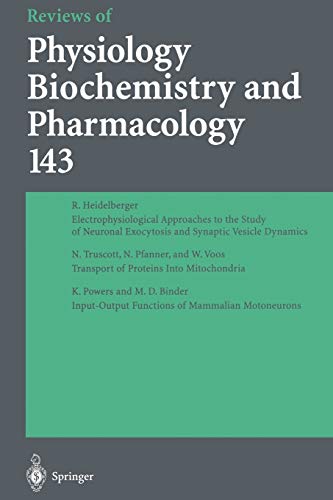 9783662310533: Reviews of Physiology, Biochemistry and Pharmacology: 143