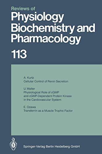 9783662311202: Reviews of Physiology, Biochemistry and Pharmacology: 113