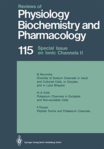 9783662311585: Reviews of Physiology, Biochemistry and Pharmacology: Volume: 115