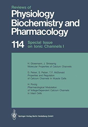 9783662311608: Special Issue on Ionic Channels (Reviews of Physiology, Biochemistry and Pharmacology): 114