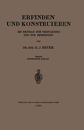 Beispielbild fr Erfinden Und Konstruieren: Ein Beitrag Zum Verstandnis Und Zur Bewertung zum Verkauf von Chiron Media