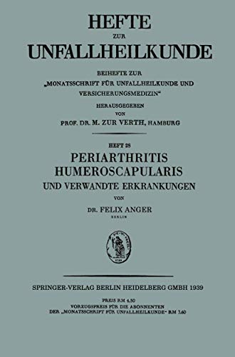 Beispielbild fr Periarthritis Humeroscapularis Und Verwandte Erkrankungen zum Verkauf von Chiron Media
