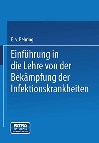 9783662343050: Einfhrung in die Lehre von der Bekmpfung der Infektionskrankheiten (German Edition)