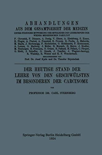 Immagine dell'editore per Der Heutige Stand Der Lehre Von Den Geschwulsten Im Besonderen Der Carcinome venduto da Chiron Media
