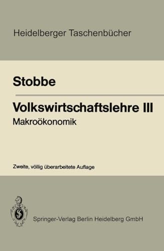 Stock image for Volkswirtschaftslehre III : Makrookonomik for sale by Chiron Media