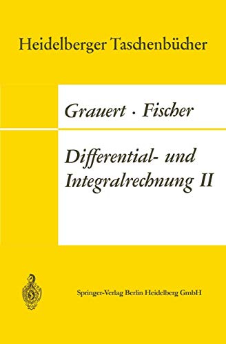 Stock image for Differential- und Integralrechnung II: Differentialrechnung in mehreren Ver?nderlichen Differentialgleichungen for sale by Kennys Bookshop and Art Galleries Ltd.