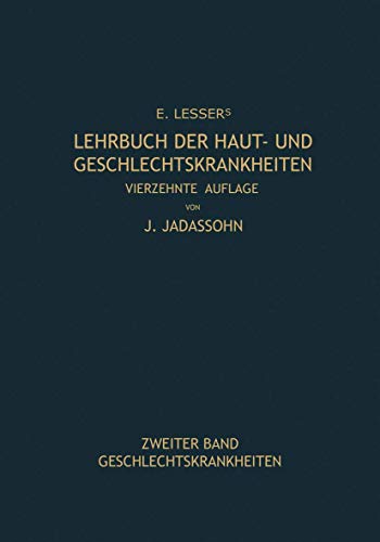 Stock image for Lehrbuch der Haut- und Geschlechtskrankheiten (German Edition) for sale by Lucky's Textbooks