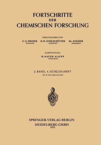 Stock image for Fortschritte Der Chemischen Forschung for sale by Chiron Media