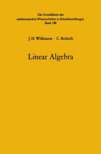Stock image for Linear Algebra (Handbook for Automatic Computation) for sale by Lucky's Textbooks
