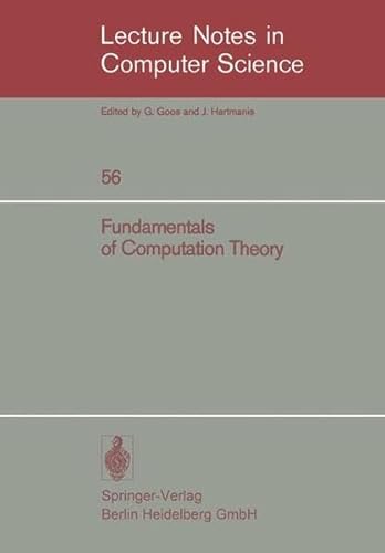 9783662391617: Fundamentals of Computation Theory: Proceedings of the 1977 International FCT-Conference, Poznan-Kornik, Poland September 19-23, 1977 (Lecture Notes in Computer Science)