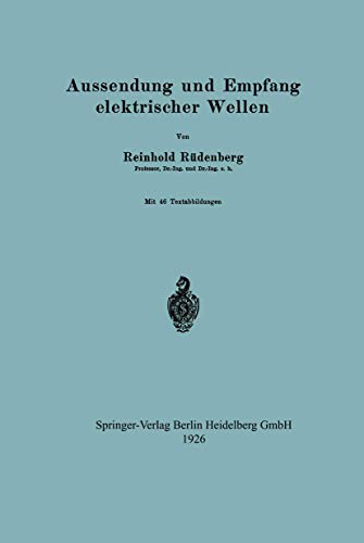 Imagen de archivo de Aussendung und Empfang elektrischer Wellen (German Edition) a la venta por Lucky's Textbooks