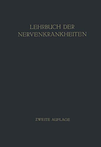 Imagen de archivo de Lehrbuch der Nervenkrankheiten a la venta por Chiron Media