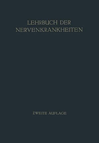 9783662406366: Lehrbuch der Nervenkrankheiten