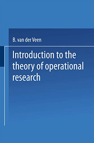 Stock image for Introduction to the Theory of Operational Research for sale by Lucky's Textbooks
