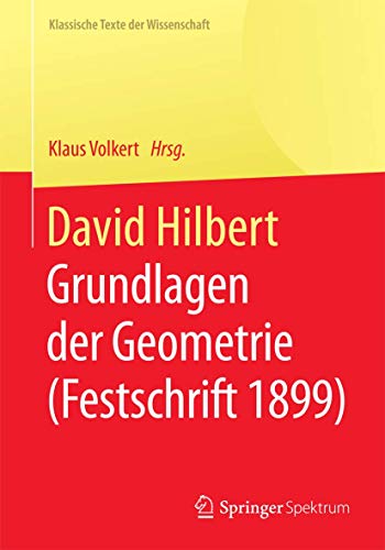 Stock image for David Hilbert (Klassische Texte der Wissenschaft) for sale by medimops