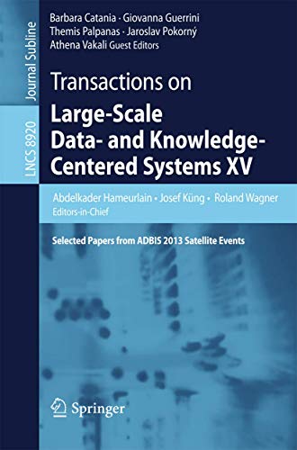 Immagine dell'editore per Transactions on Large-Scale Data- and Knowledge-Centered Systems XV : Selected Papers from ADBIS 2013 Satellite Events venduto da Buchpark