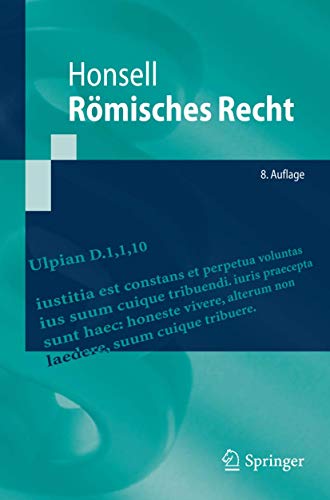 9783662458693: Rmisches Recht (Springer-Lehrbuch)