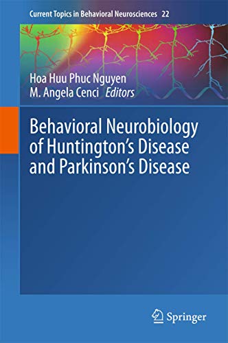 Stock image for Behavioral Neurobiology of Huntington's Disease and Parkinson's Disease. for sale by Gast & Hoyer GmbH