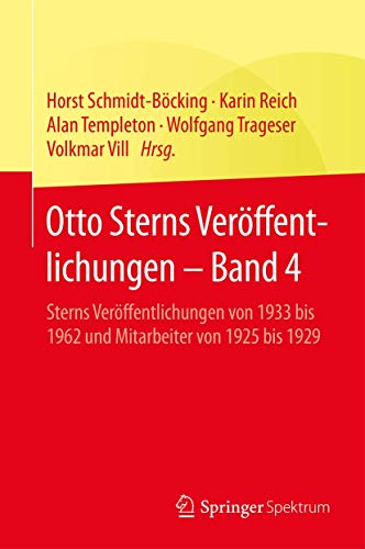 Beispielbild fr Otto Sterns Verffentlichungen. Sterns Verffentlichungen von 1933 bis 1962 und Mitarbeiter von 1925 bis 1929 zum Verkauf von Gast & Hoyer GmbH