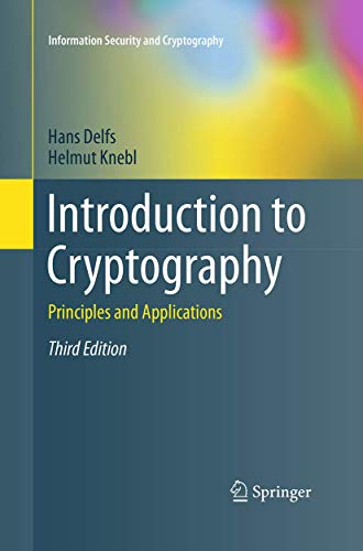 Stock image for Introduction to Cryptography: Principles and Applications (Information Security and Cryptography) for sale by dsmbooks