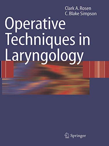 Beispielbild fr Operative Techniques in Laryngology zum Verkauf von Books Puddle