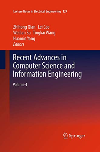 9783662521472: Recent Advances in Computer Science and Information Engineering (4): Volume 4