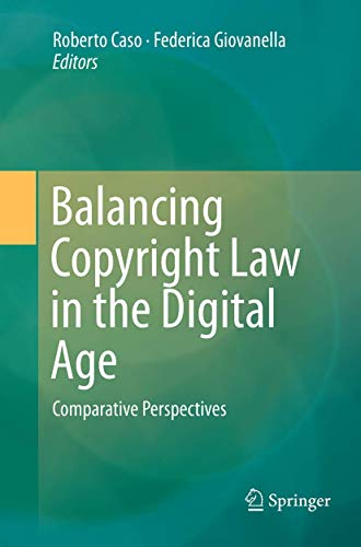 9783662525968: Balancing Copyright Law in the Digital Age: Comparative Perspectives