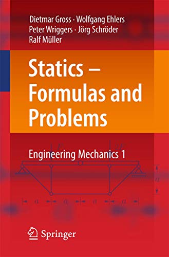 Imagen de archivo de Statics - Formulas and Problems a la venta por Blackwell's