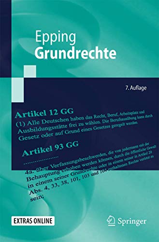 9783662541050: Grundrechte (Springer-Lehrbuch)