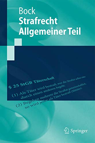 Beispielbild fr 1: Strafrecht Allgemeiner Teil (Springer-Lehrbuch) zum Verkauf von medimops