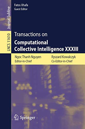 9783662595398: Transactions on Computational Collective Intelligence XXXIII