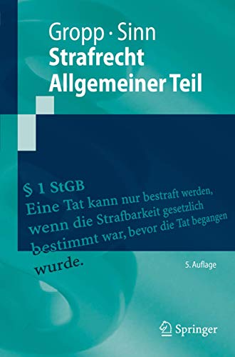 Stock image for Strafrecht Allgemeiner Teil (Springer-Lehrbuch) (German Edition) for sale by Books Unplugged