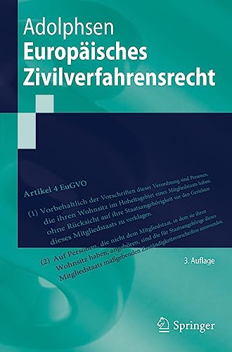 Stock image for Europisches Zivilverfahrensrecht for sale by Revaluation Books