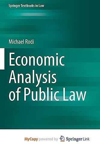 Stock image for Economic Analysis of Public Law for sale by PBShop.store US