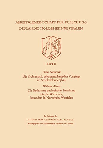 Stock image for Die Problematik Gebirgsmechanischer Vorgange Im Steinkohlenbergbau for sale by Chiron Media