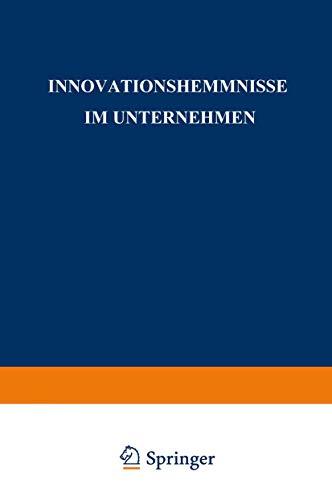 Imagen de archivo de Innovationshemmnisse im Unternehmen (DUV Wirtschaftswissenschaft) a la venta por Reuseabook