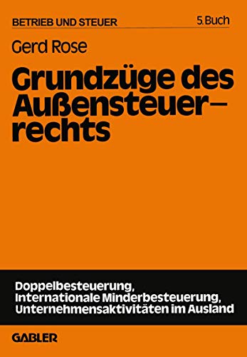 9783663020318: Grundzge des Auensteuerrechts