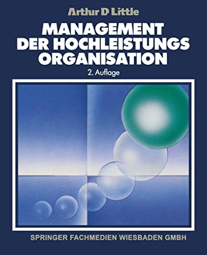 Stock image for Management Der Hochleistungsorganisation for sale by Kennys Bookshop and Art Galleries Ltd.