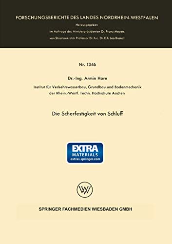 Stock image for Die Scherfestigkeit von Schluff for sale by Chiron Media