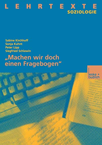 9783663091790: „Machen wir doch einen Fragebogen“ (German Edition)