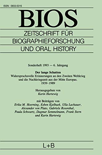 Stock image for BIOS : Zeitschrift fur Biographieforschung und Oral History for sale by Chiron Media